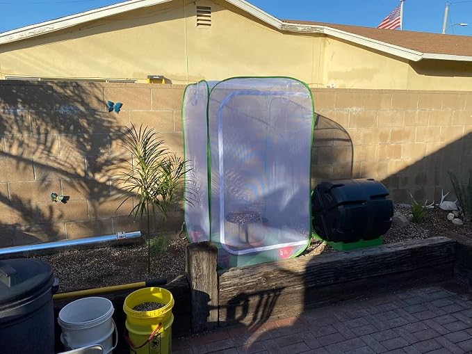 36" Outdoor Mesh Plant Enclosure, Plant Cover - Image 7