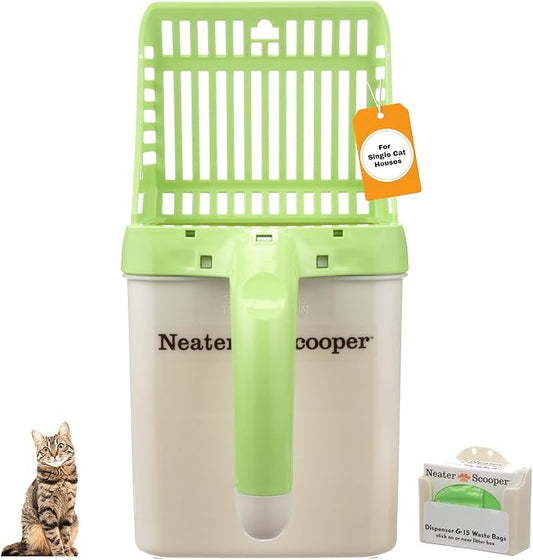 Neater Pet Brands Neater Scooper Standard Cat Litter Scoop, 15 Refill Bags – by NeaterPetBrands
