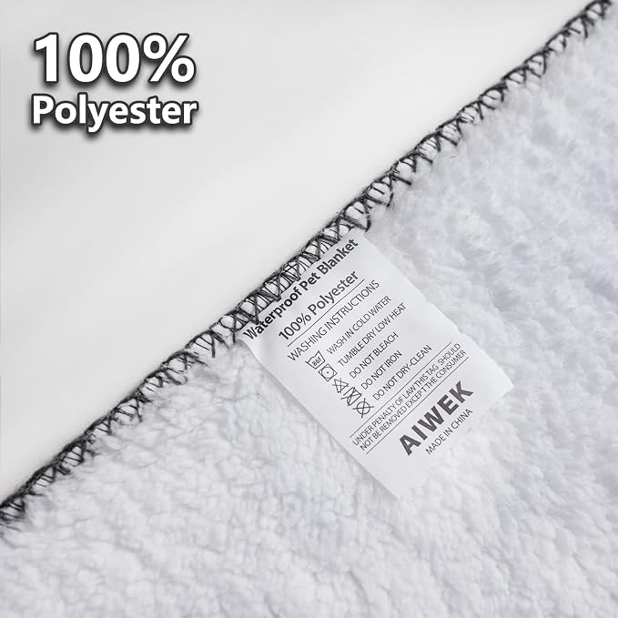 Waterproof Pet Blanket Dog Blankets, Pattern Printing Super Soft Warm Fluffy - Image 4