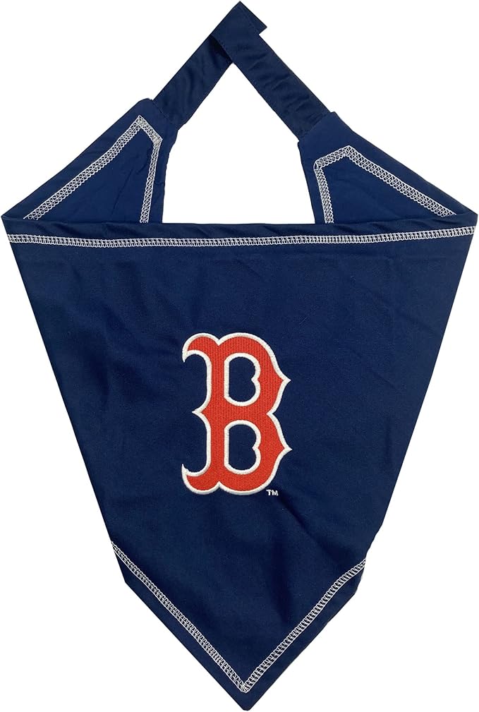 Pets First MLB Boston RED SOX TIE Bandana, Large/X-Large. Dog Bandana Scarf Bib by PETSFIRST