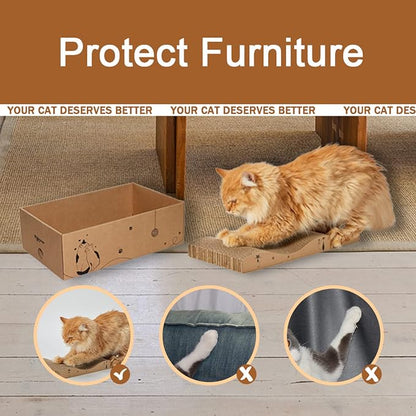 Cat Scratcher Cardboard Scratch Pad Box - Image 2