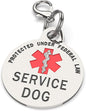 Service Dog TAG Small Breed Premium Double Sided Identification .999 Inch by K9King