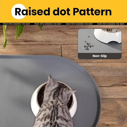 Dog Food Mat, Raised Edges Pet Food Mats - Image 7
