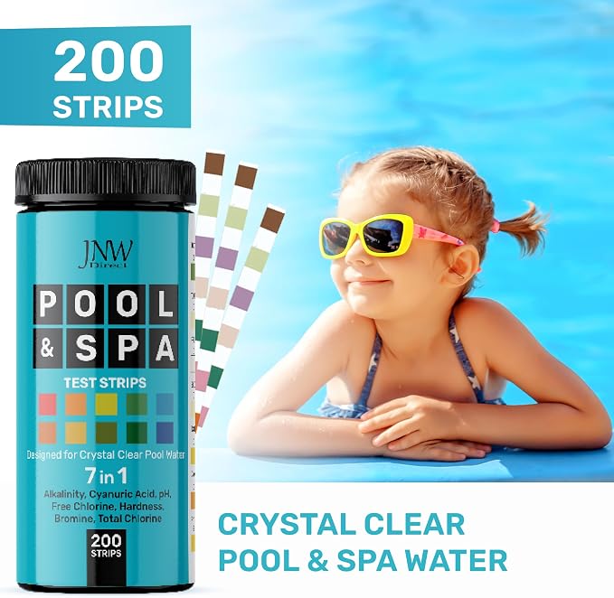 Pool Test Strips 7-in-1, 200 Quick and Accurate Pool and Hot Tub Test Strips - Image 2