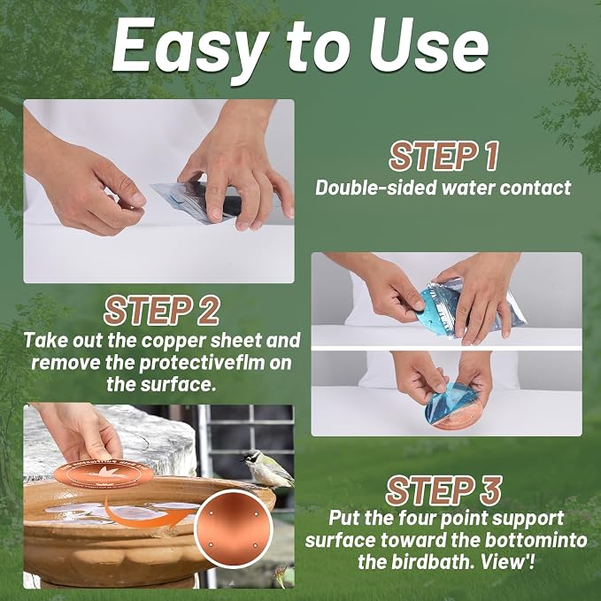 3PCS Pure Copper Bird Bath Purification Disk - Image 3