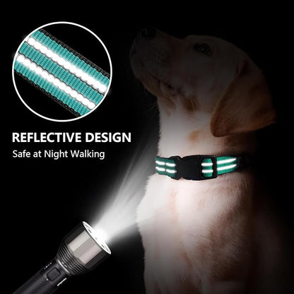 Hikiko Martingale Dog Collars Reflective Nylon Dog Collar - Image 2