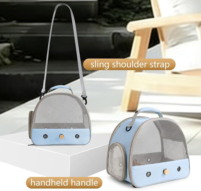 Bird Carrier, Portable Small Bird Parrot Parakeet Carrier - Image 3