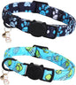 Cat Collar-2 Pack Cat Collars Tennis Balls & Footprint Cat Collar Breakaway by BoboRainbow