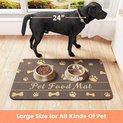 Pet Feeding Mat-Absorbent Pet Placemat - Image 6