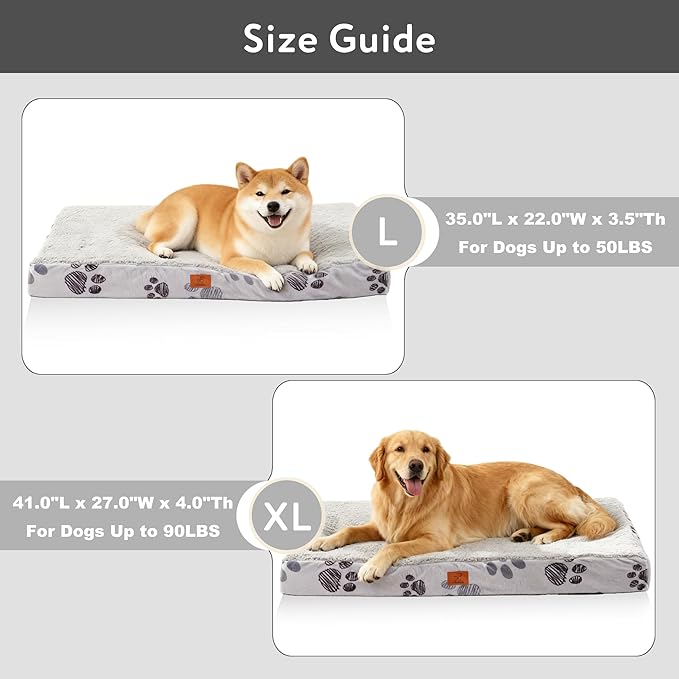 Waterproof Orthopedic Dog Bed for Large Medium Sized Dogs 35x22 Inch - Image 4