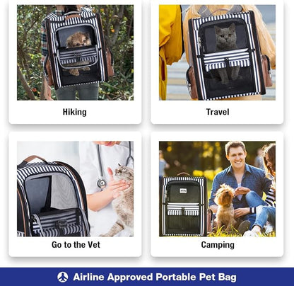 Lekebobor Extra Large Cat Backpack Carrier Expandable Pet Carrier Backpack - Image 5