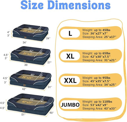 Washable Orthopedic Large Dog Bed - Image 7