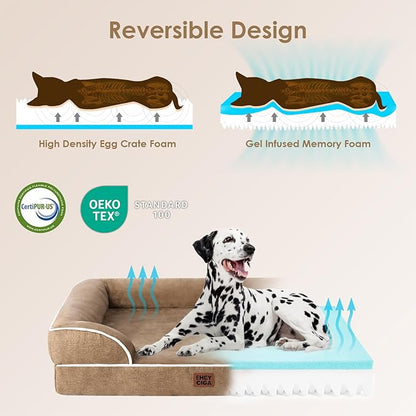 EHEYCIGA Orthopedic Dog Bed for Medium Dogs, Waterproof Memory Foam Medium Dog - Image 4