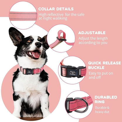 Roses&Poetry Small Dog Collar Girl Reflective - Image 2