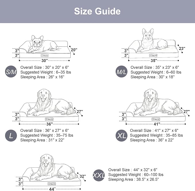 Orthopedic Dog Bed Medium Size Dog, Memory Foam Dogs Bed - Image 2