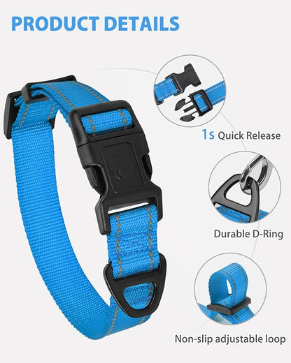 Joytale Large Dog Collar, Reflective and Adjustable Nylon Pet Collar - Image 4