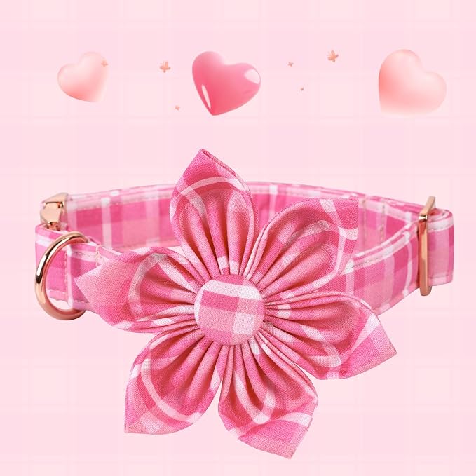 Lionheart Glory Dog Collar, Cute Floral Pattern Pet Collars Adjustable Dog - Image 2