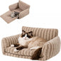 Hollypet Cat Bed Fluffy Plush Mutifuctional Double-Layer Soft Pet Couch by Hollypet