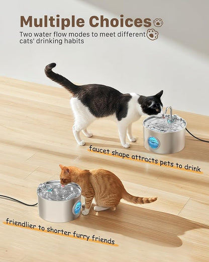 Cat Water Fountain Stainless Steel: Cat Fountain - Image 6