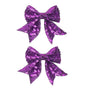 3-inch Sequined Bow Hair Clips For Baby Girls, Kids and Young Women Birthday by Koolgil