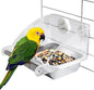 Bird Feeder for Cage, Parakeet Cage Feeder No Mess Bird Dish by MUYG