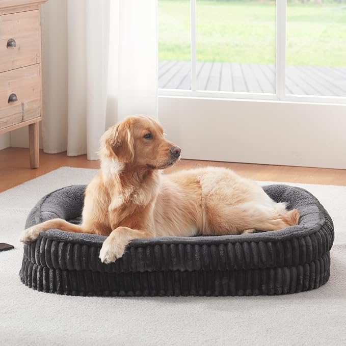 Orthopedic Dog Bed for Large Dogs Breeds, High Density Egg Crate Foam Dog Sofa - Image 8