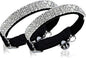 CHUKCHI Soft Velvet Safe Cat Adjustable Collar Bling Diamante by CHUKCHI