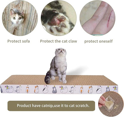 8 Packs cat Scratch pad Toys Reversible cat Scratching Post Cardboard cat - Image 4