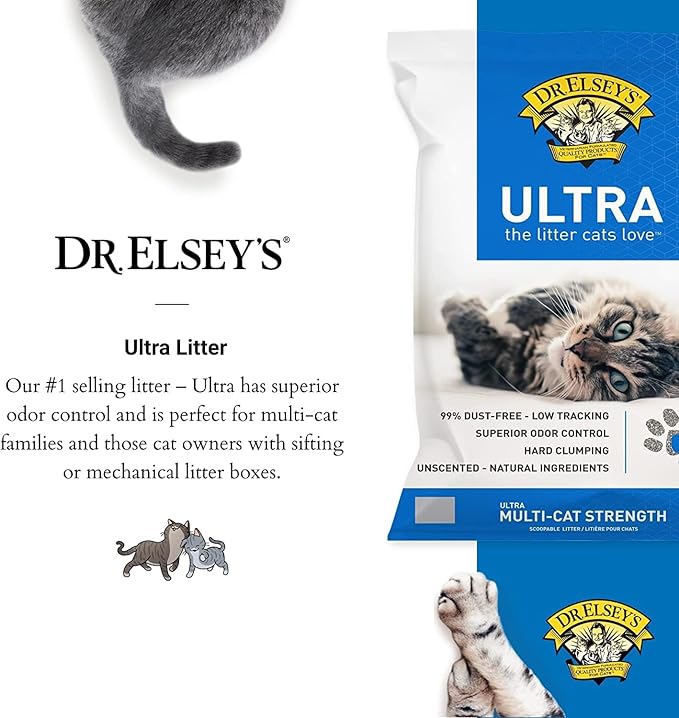 Dr. Elsey's Ultra Unscented Clumping Clay Cat Litter 18 lb Bag - Image 6