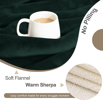 gogobunny Waterproof Bed Blanket, Reversible Sherpa Fleece Throw Blanket - Image 4