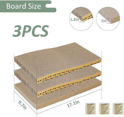 MECOOL Cat Scratching Board，3PC Scratch Pad - Image 2