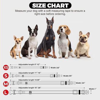 azuza Reflective Dog Collar, Soft Neoprene Padded Pet Collar - Image 6