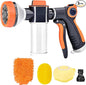 Garden Hose Nozzle, 8 Spray Patterns Dog Wash by SAYA+KIJI