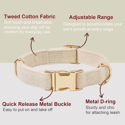 Soft Cotton Hemp Dog Collar - Image 2