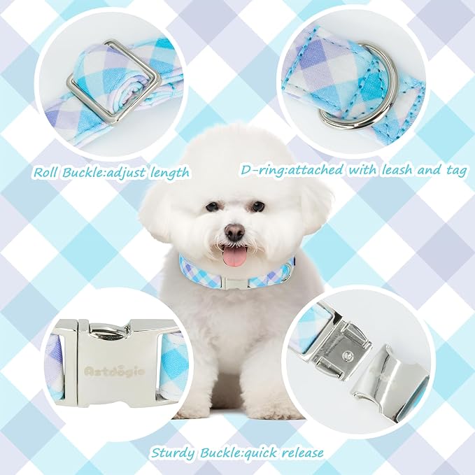 Cotton Collar for Dog，Soft Adjustable Dog Collars for Extral Small Dogs - Image 4