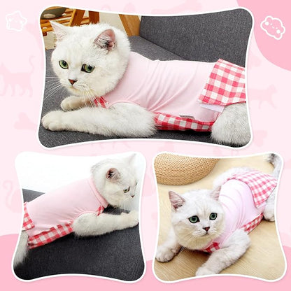 Cat Recovery Suit for Abdominal Wounds or Skin Diseases, Cat Onesie for Cats - Image 5
