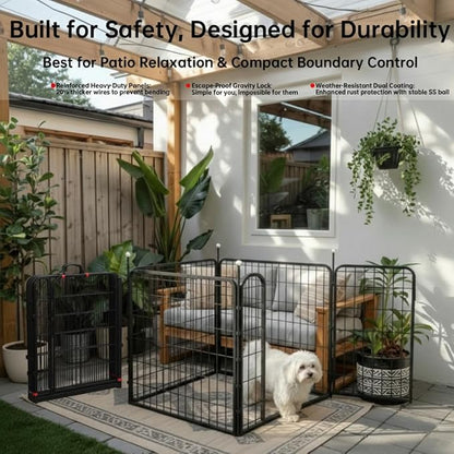 Portable Dog Crates & Playpen, Indoor/Outdoor, Easy-Carry Straps, One Door - Image 3