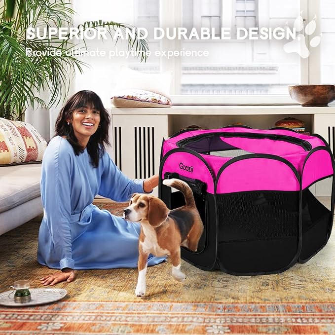 Pet Cat Playpen for Indoor Cats Enclosed, Portable Foldable Dog Playpen Outdoor - Image 2
