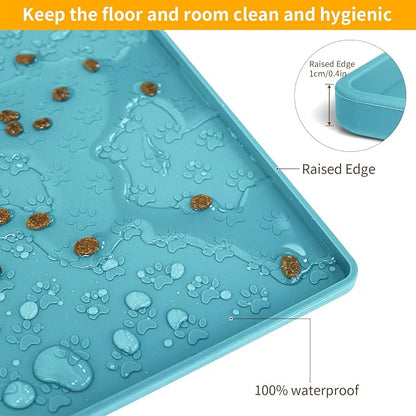 Ptlom Dog Food Mat Anti-Slip Pet Bowl Mats - Image 6