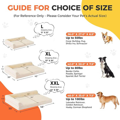 Dog Bed Large Sized Dogs, XXL Orthopedic Dog Bed - Image 4