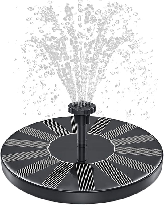 Solar Fountain, 1.5W Solar Bird Bath Fountains Pump Floating Solar Powered by Unknown