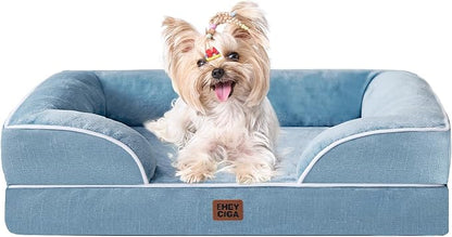 EHEYCIGA Orthopedic Dog Bed for Small Dogs, Waterproof Memory Foam Small Dog by EHEYCIGA