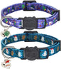 Christmas Cat Collar, Cotton 2 Pack Cat Collar by Giecooh