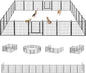 Dog Playpen 32 inch 24 Panels Indoor Outdoor Dog Pen by Jhsomdr
