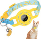 BINGPET AirTag Cat Collar with Bells, Upgraded Safety Elastic Cat Collar with by BINGPET