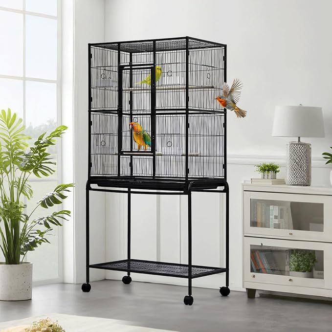GarveeHome 62.6" H Large Bird Cage, Bird Cage - Image 7