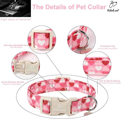 Valentines Dog Collar for Medium Dogs - Image 5
