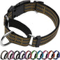 Martingale Dog Collar, Adjustable Nylon Reflective Collar by JOYEEIIOO