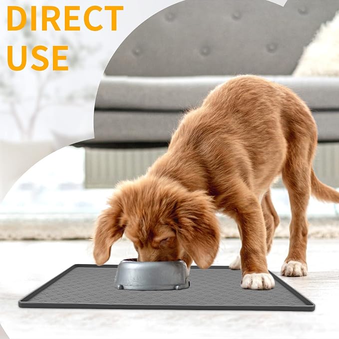 Ptlom Pet Placemat for Dog and Cat, Mat for Prevent Food and Water Overflow - Image 9