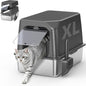 Enclosed Stainless Steel Cat Litter Box by CatLitterBox